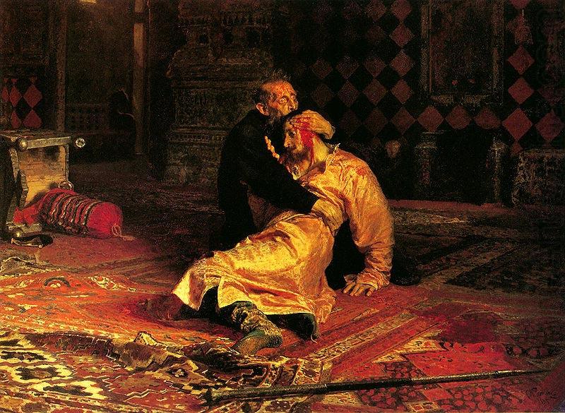 Ilya Repin Ivan the Terrible and His Son Ivan on November 16th, 1581 china oil painting image